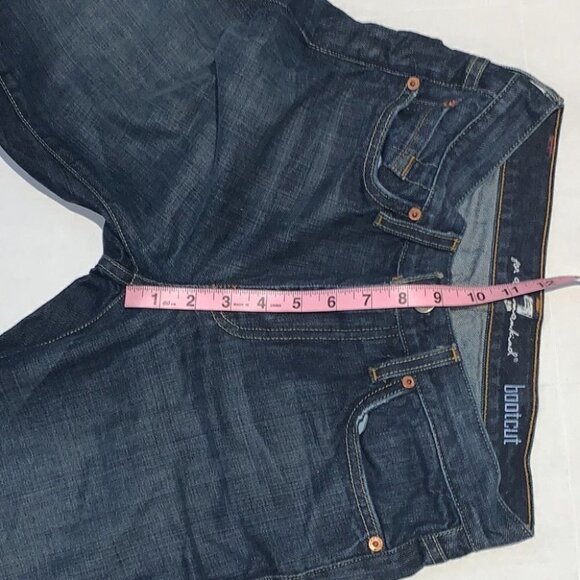 7 for all mankind man bootcut dark Wash stretch jeans size 28 - Picture 9 of 16